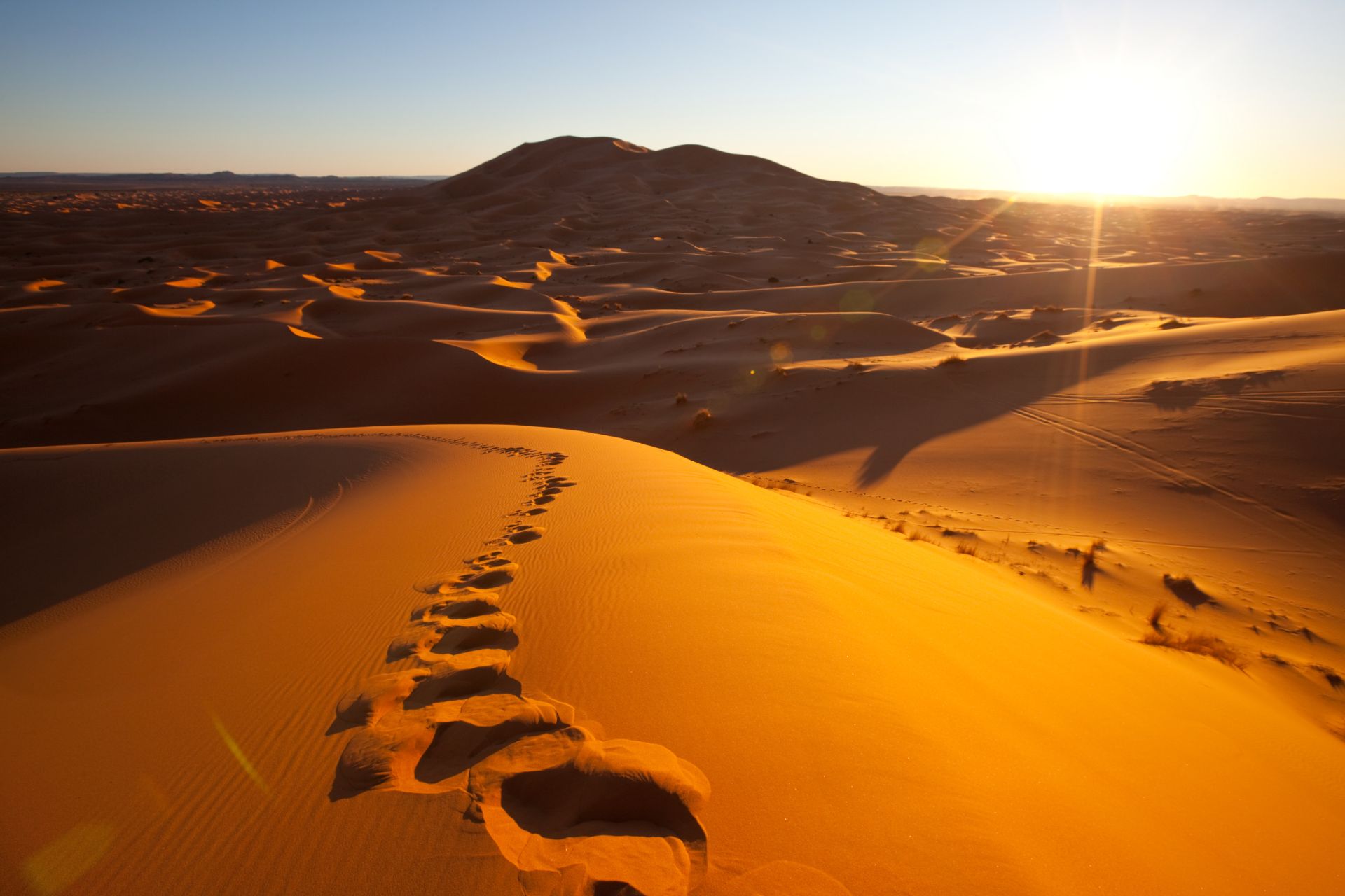 deserto di Lahbab tramonto